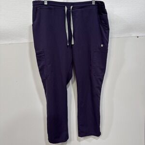 Figs Technical Collection Scrub Pants Plum Color Women Size‎ Large Uniform